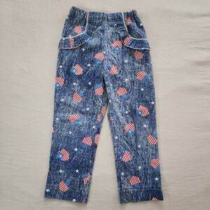 Vintage Patriotic Ruffle Pocket Pants kids 6